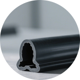 Gummi/silikon extrudermaskin